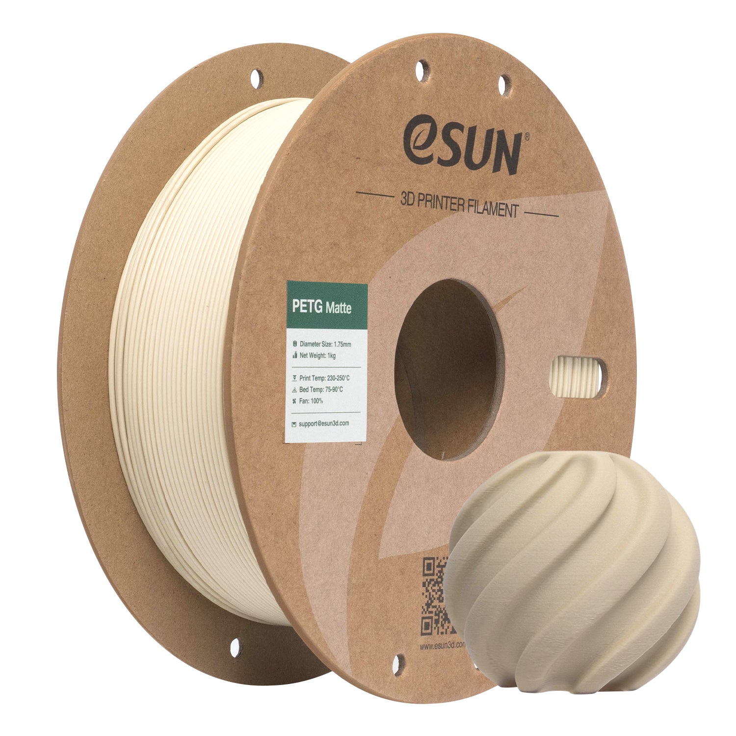 Filament PETG mat lys khaki | eSUN