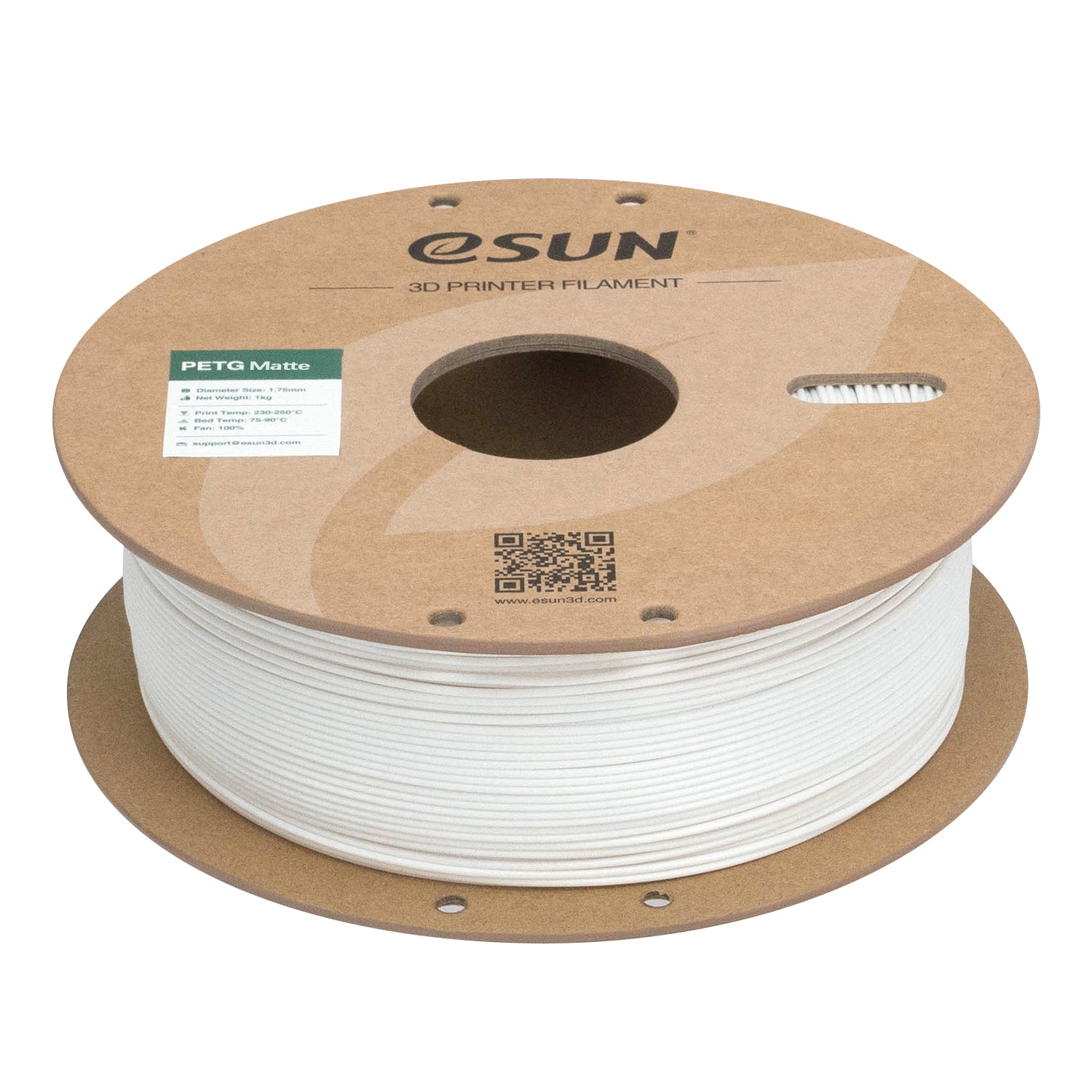 Filament PETG mat hvid | eSUN