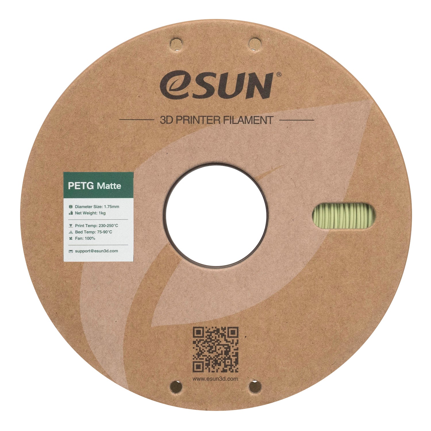 Filament PETG mat matchagrøn | eSUN
