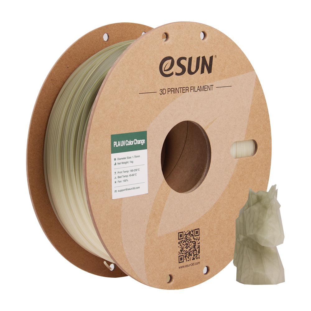 Filament PLA UV-farveskiftende, grøn | eSUN