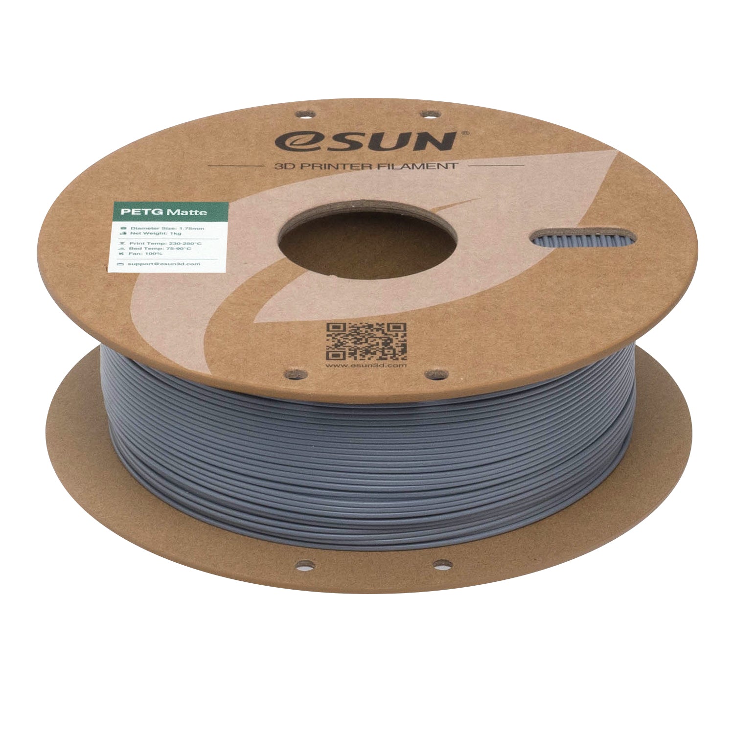 Filament PETG mat mørkegrå | eSUN