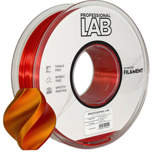 Filament Silk PLA Dual Color rød guld | Prof. Lab