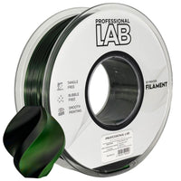 Filament Silk PLA Dual Color sort grøn | Prof. Lab