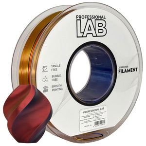 Filament Silk PLA Tri Color rød gul blå | Prof. Lab