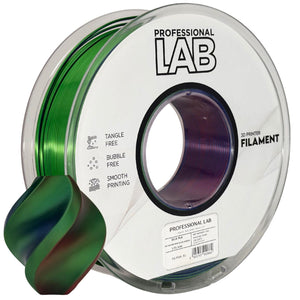 Filament Silk PLA Tri Color rød blå grøn | Prof. Lab
