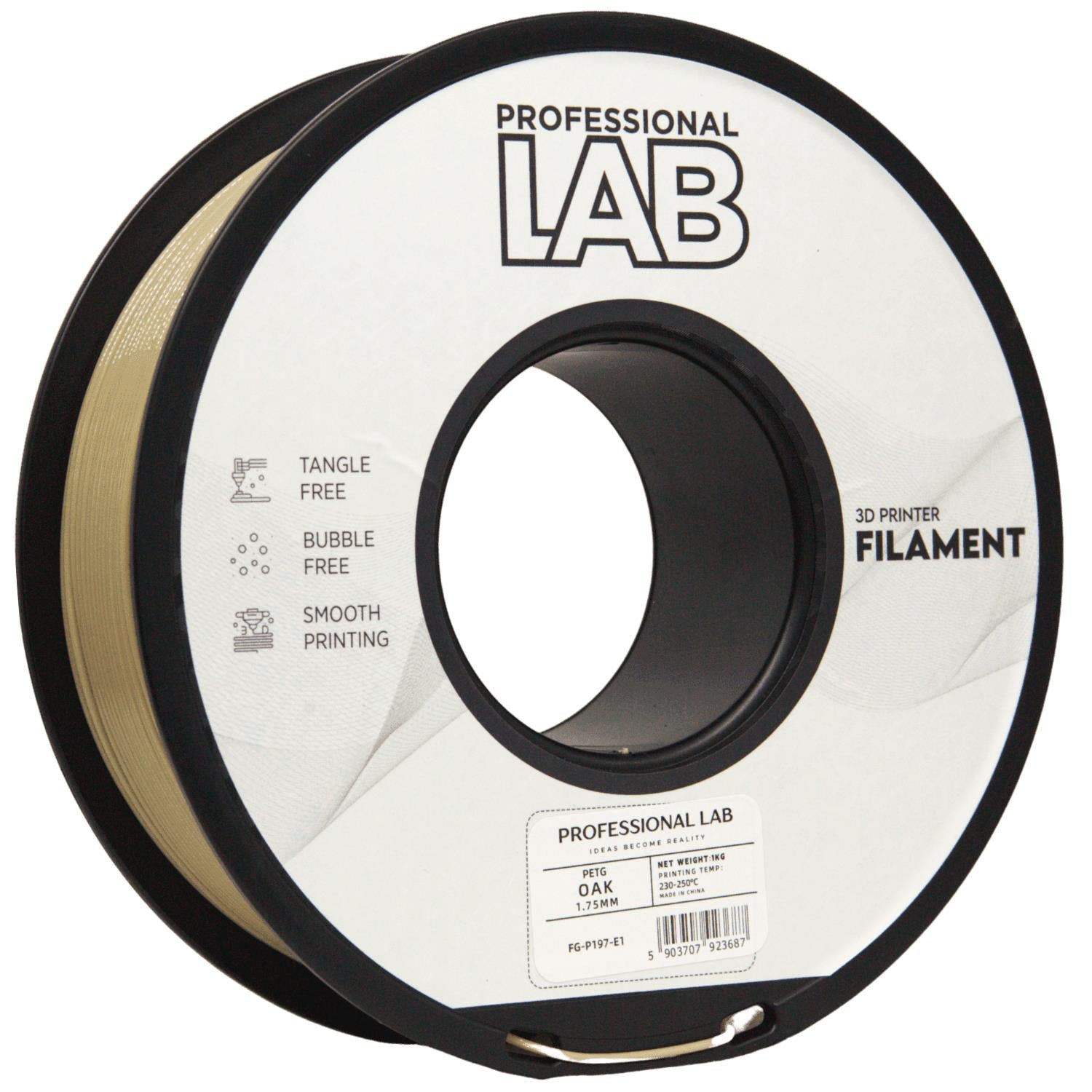 Filamentspole PETG eg, Prof. Lab, 1,75 mm