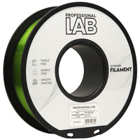 Filament PETG transparent grøn | Prof. Lab