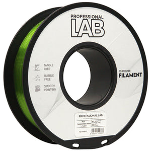 Filament PETG transparent grøn | Prof. Lab