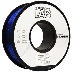 Filament PETG transparent blå | Prof. Lab