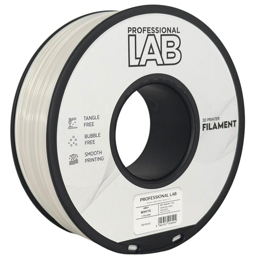 Filamentspole ABS+ hvid, Prof. Lab, 1,75 mm