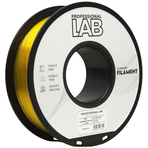 Filament PETG transparent gul | Prof. Lab