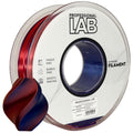 Filamentspole Silk PLA Dual Color rød blå, Prof. Lab, 1,75 mm