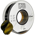 Spool of Silk PLA Dual Color black gold filament, Prof. Lab, 1.75 mm