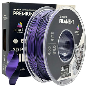 Filament Silk PLA Dual Color sort lilla | Smart Print