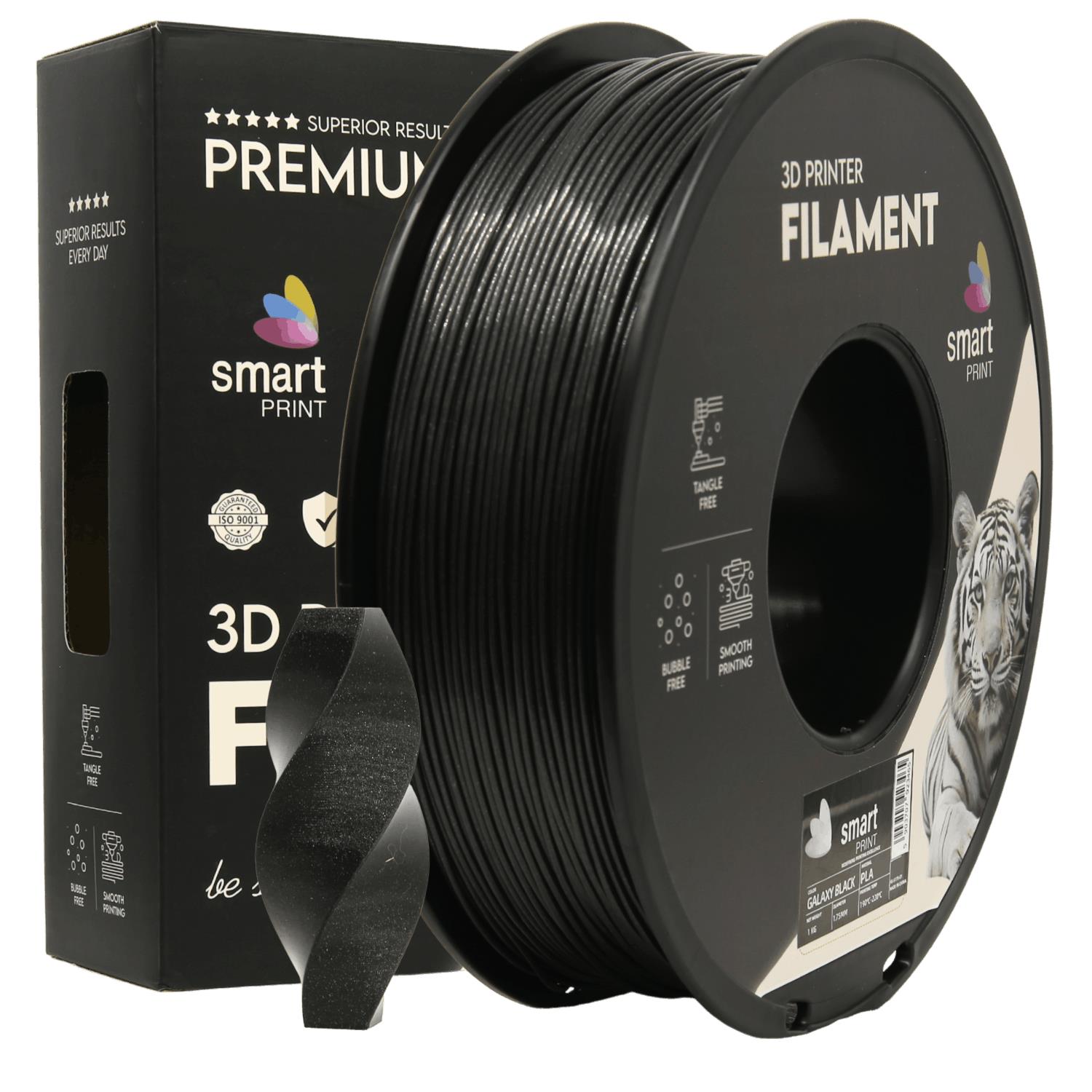 Filamentspole PLA Galaxy sort, Smart Print, 1,75 mm
