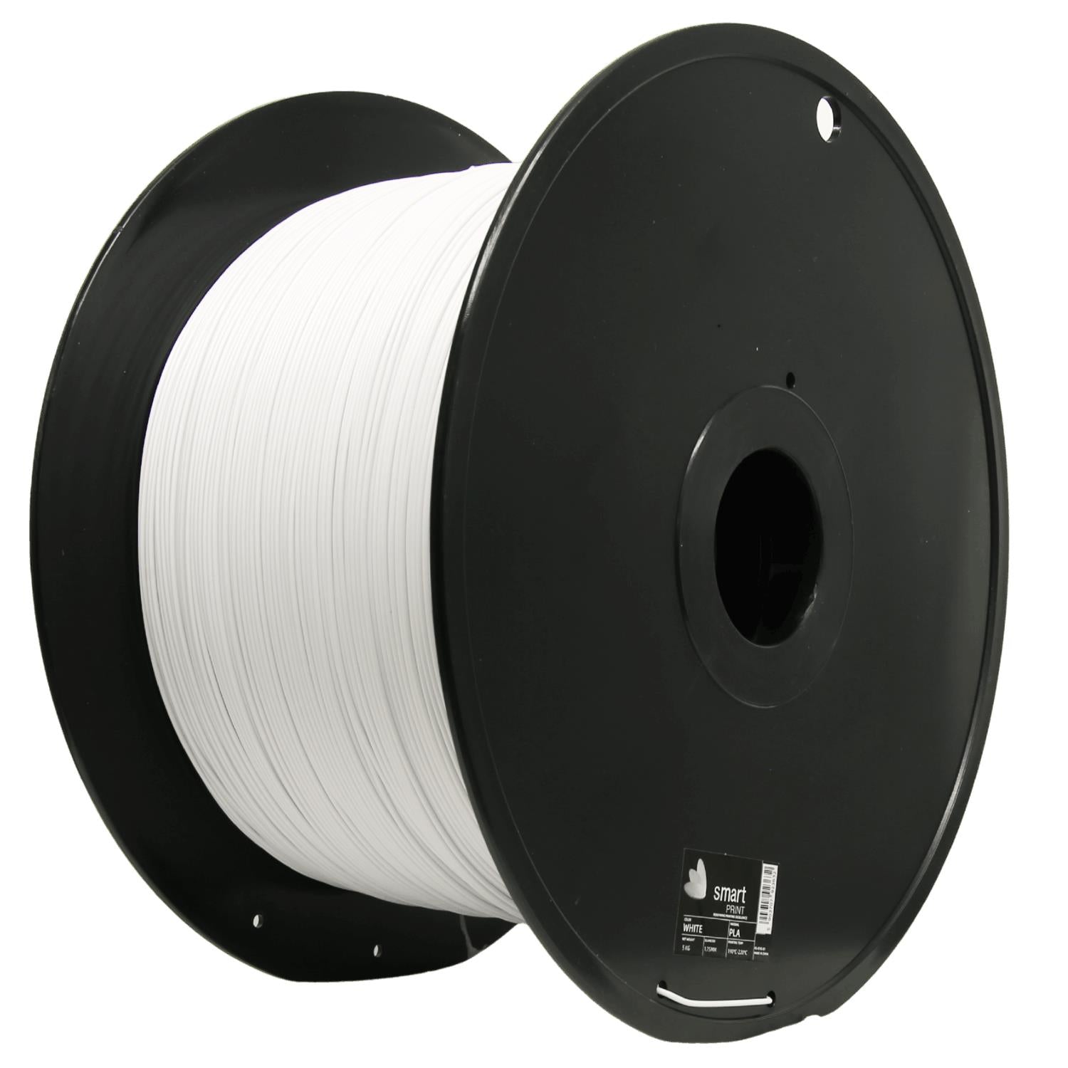 Filamentspole PETG hvid 5 kg, Smart Print, 1,75 mm