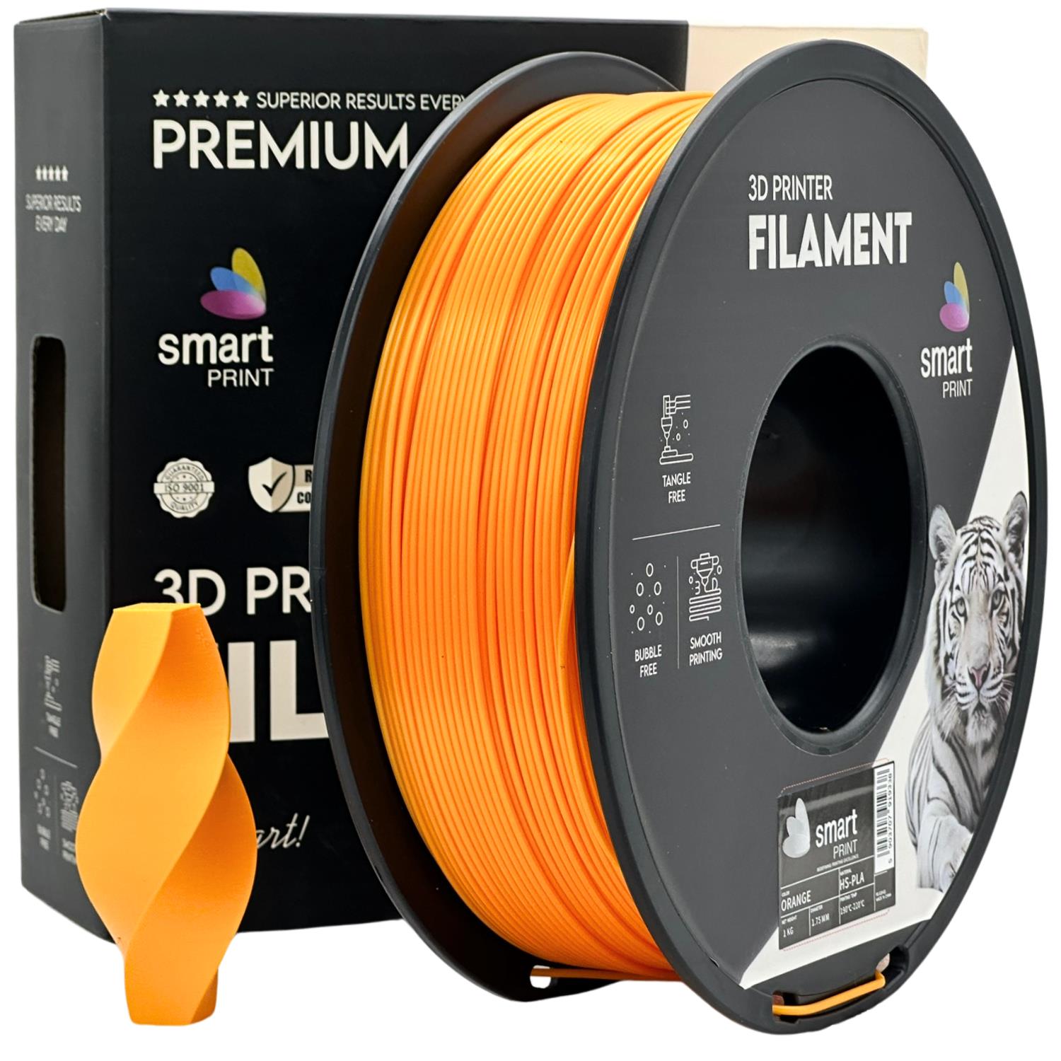 Filamentspole HS-PLA orange, Smart Print, 1,75 mm