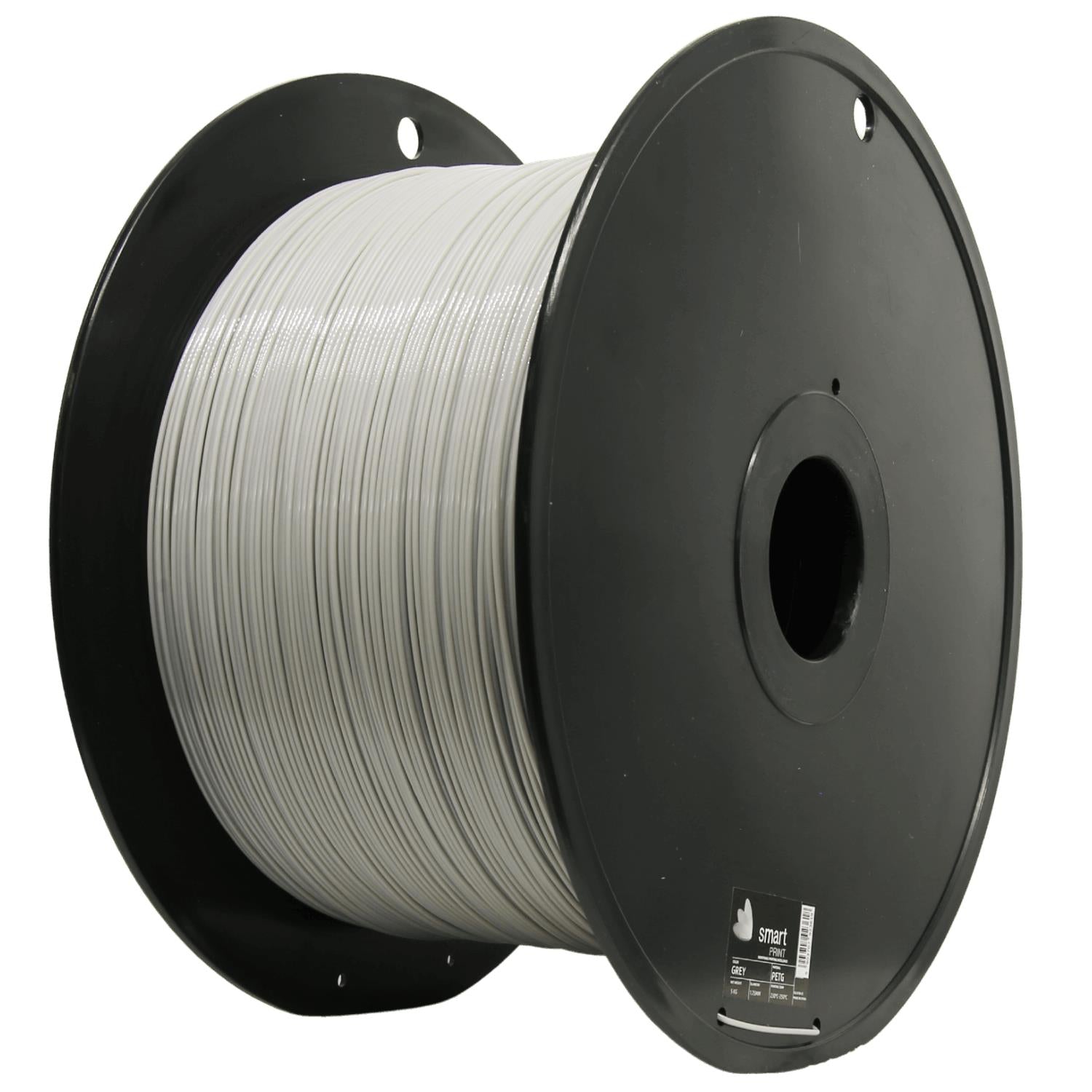 Filamentspole PETG grå 5 kg, Smart Print, 1,75 mm