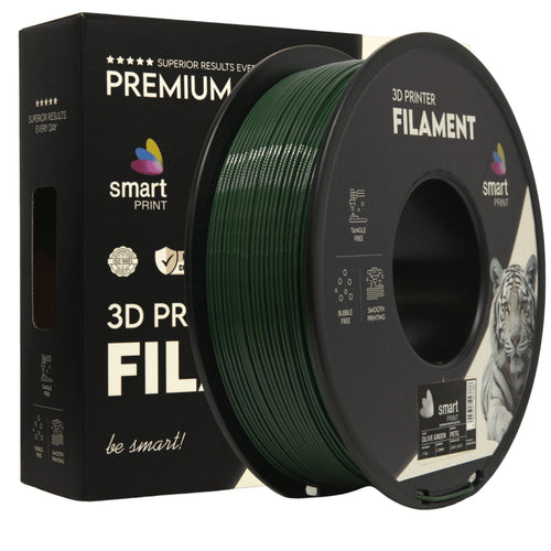 Filamentspole PETG olivengrøn, Smart Print, 1,75 mm