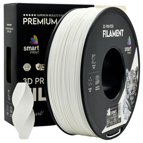 Filamentspole ABS+ hvid, Smart Print, 1,75 mm