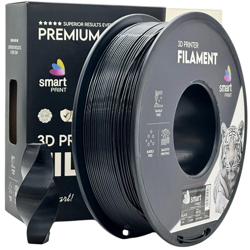 Filamentspole PETG sort, Smart Print, 1,75 mm