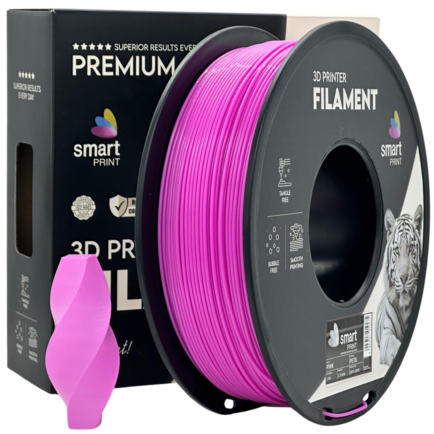 Filamentspole PETG pink, Smart Print, 1,75 mm