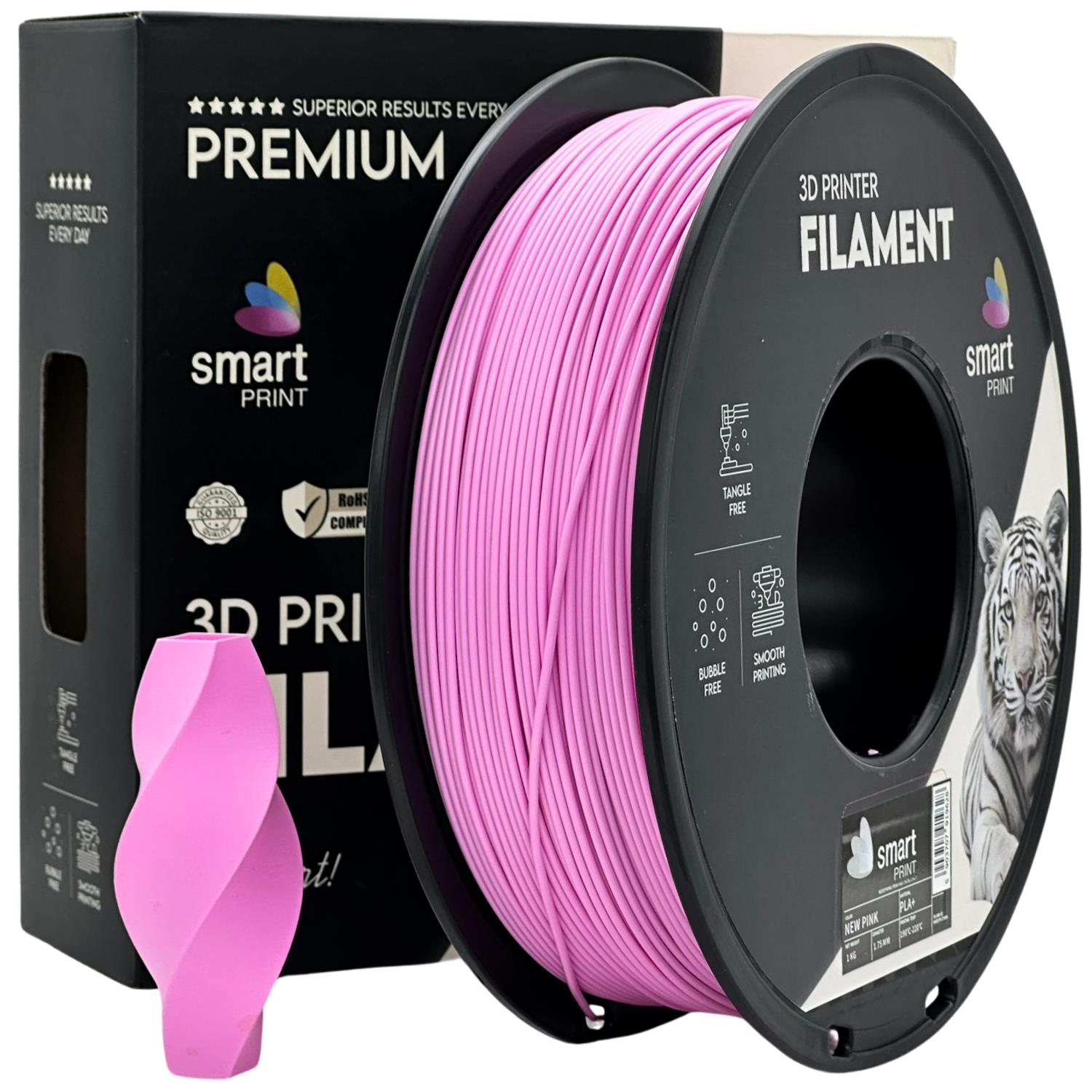 Filamentspole PLA+ pink, Smart Print, 1,75 mm