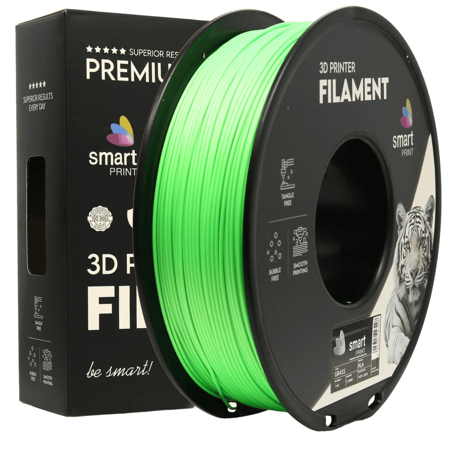 Filamentspole PLA græsgrøn, Smart Print, 1,75 mm