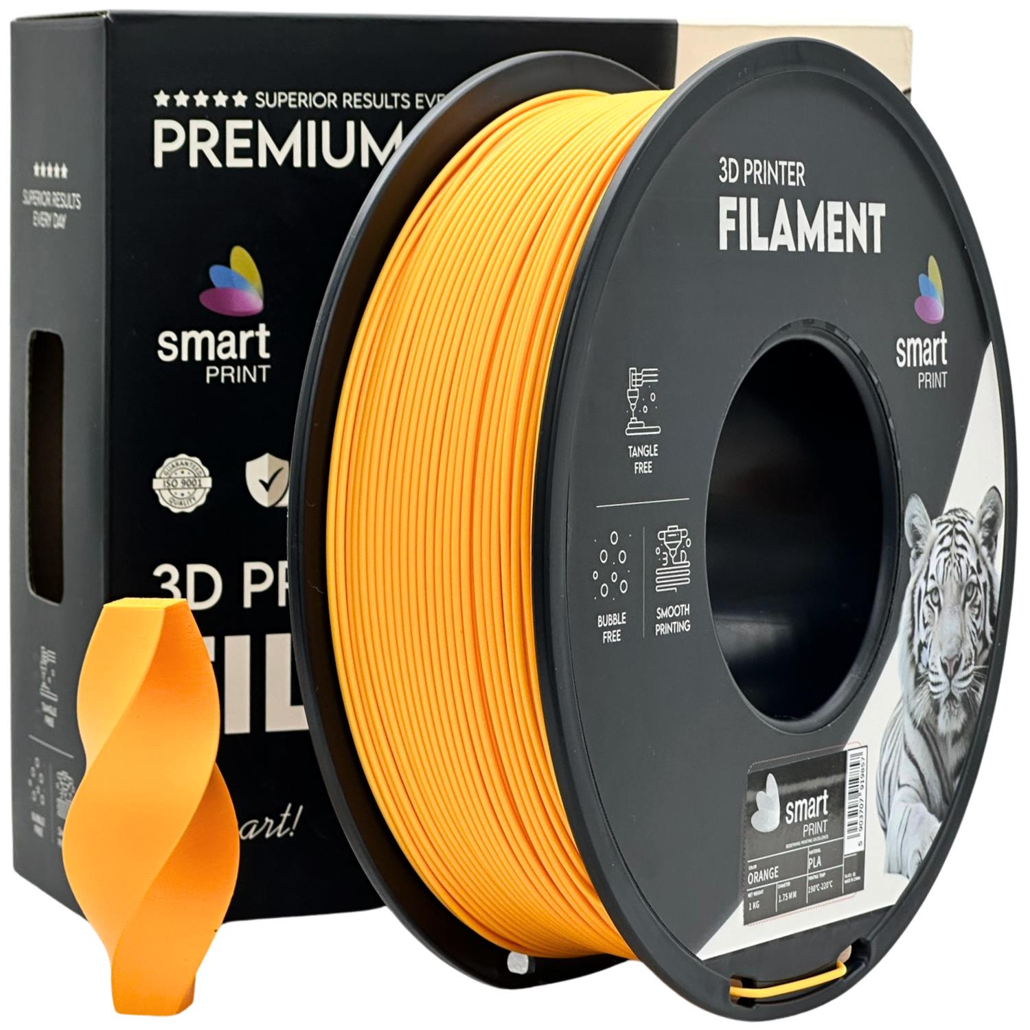 Filamentspole PLA orange, Smart Print, 1,75 mm