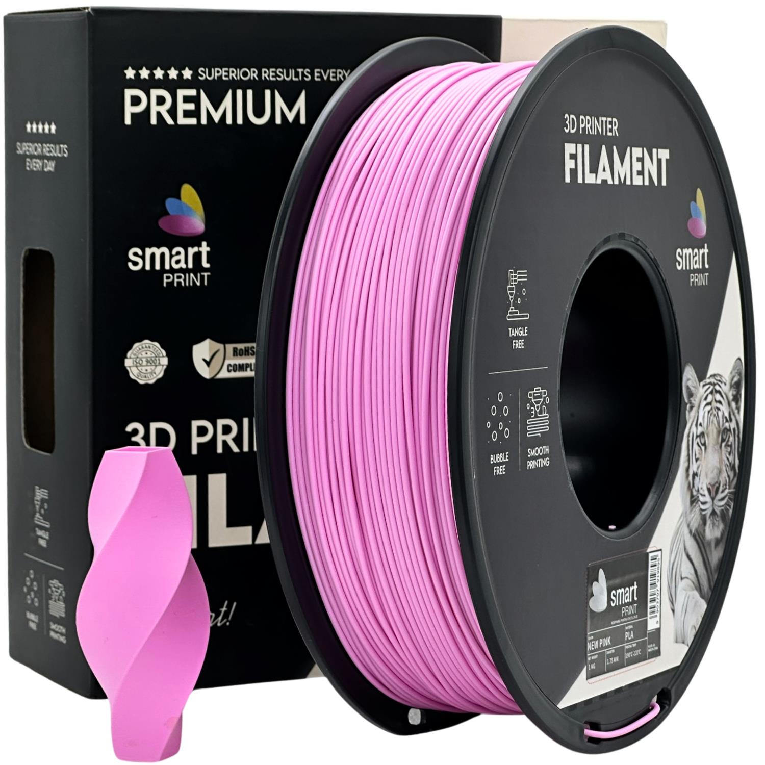 Filamentspole PLA pink, Smart Print, 1,75 mm