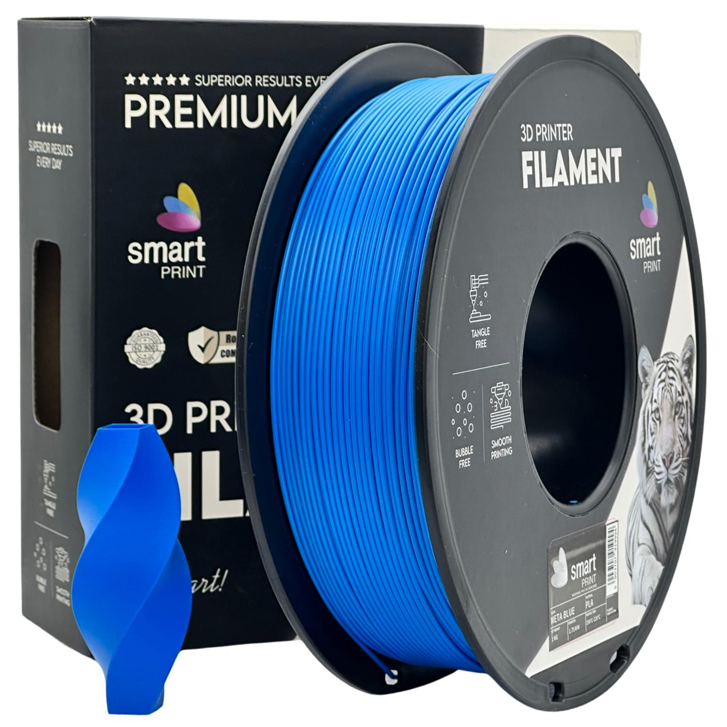 Filamentspole PLA META blå, Smart Print, 1,75 mm