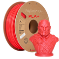 Filamentspole PLA+ satin rød, Polymaker, 1,75 mm