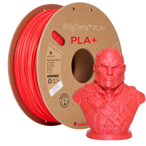 Filament PLA+ satin rød | Polymaker